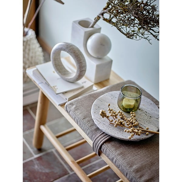 Vaza baltos spalvos iš marmuro Abbelin – Bloomingville-image-2