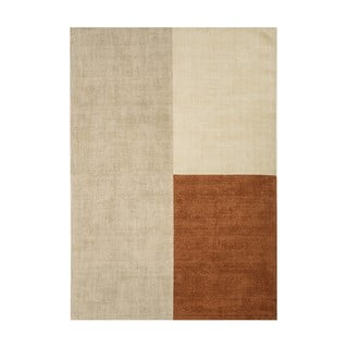 Smėlio spalvos rudas kilimas Asiatic Carpets Blox, 200 x 300 cm