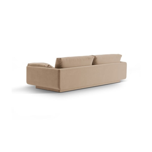 Iš velveto sofa smėlio spalvos 250 cm Torino – Micadoni -image-2