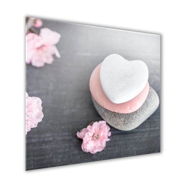 Paveikslas Styler Glasspik Spa & Zen Heart Stone, 30 x 30 cm-image-1