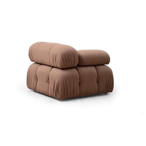 Modulinė sofa rudos spalvos iš boucle (su kairiuoju kampu) Bubble – Artie-image-3