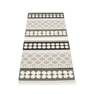 Pilkos spalvos/kreminės spalvos lauko kilimas 70x180 cm Asta Warm Grey – Pappelina