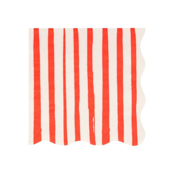 Iš popieriaus servetėlės 16 vnt. Red Stripe – Meri Meri