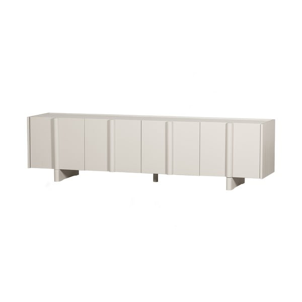TV spintelė kreminės spalvos iš pušies masyvo 200x53 cm Basu – WOOOD-image-3