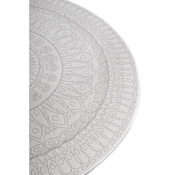 Apvalios formos kilimas šviesiai pilkos spalvos ø 120 cm Spirit – Hanse Home-image-4