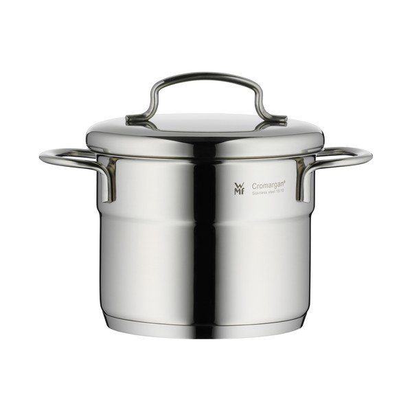 Nerūdijančio plieno puodas su dangčiu WMF Cromargan® Mini, ⌀ 12 cm-image-1