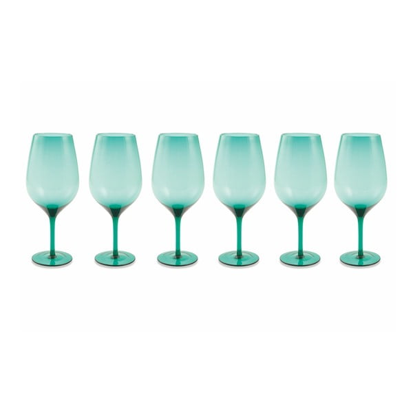 6 šviesiai mėlynų stiklinių rinkinys Villa d´Este Happy Hour
