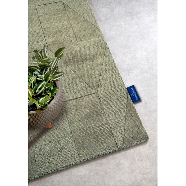 Rankų darbo iš vilnos kilimas žalios spalvos 80x250 cm Ursule – Villeroy&Boch-image-2