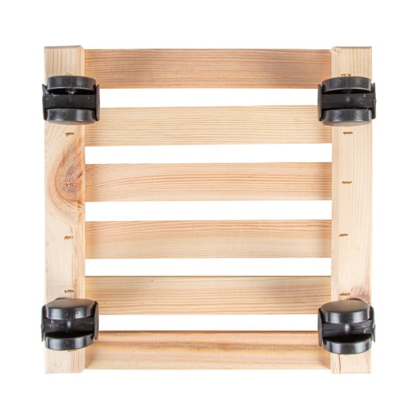 Iš medžio mobilus stovas gėlių vazonui (aukštis 8 cm) Indoor & Outdoor – Esschert Design-image-4