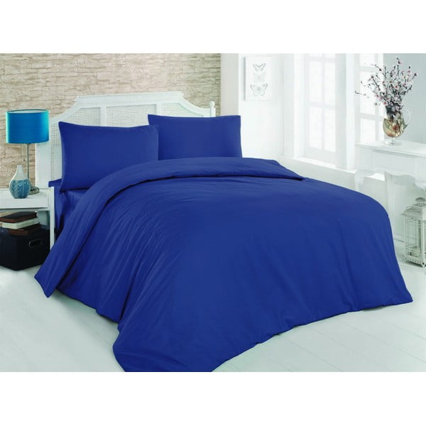 Dvigulė patalynė tamsiai mėlynos spalvos iš medvilnės 200x200 cm – Mijolnir-image-1