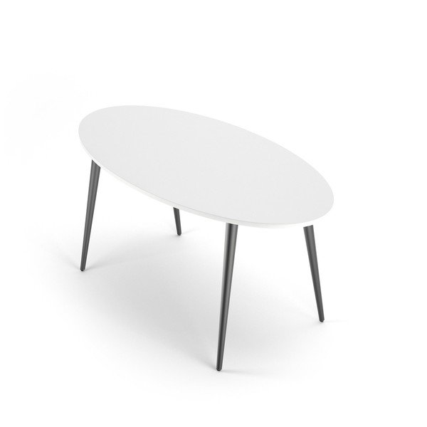Valgomojo stalas su baltu stalviršiu 160x80 cm Oslo - Tvilum-image-2