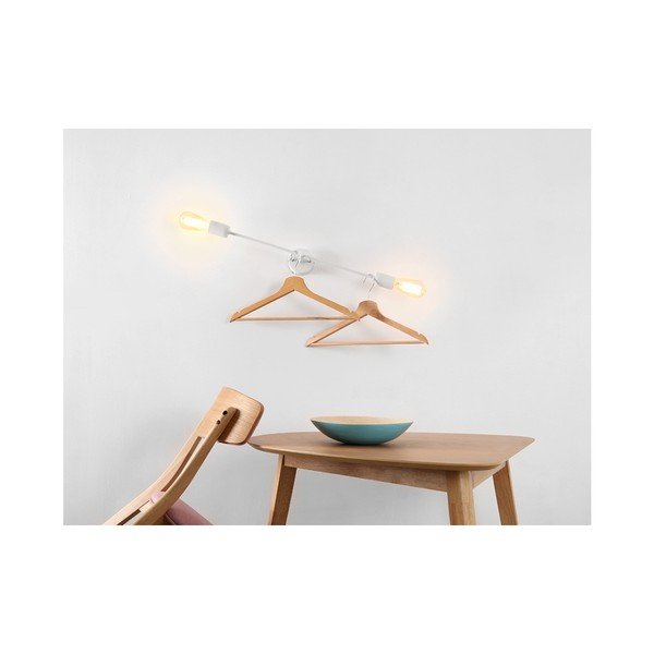 Baltas sieninis šviestuvas su 2 lemputėmis "Custom Form Twigo", plotis 60 cm-image-3