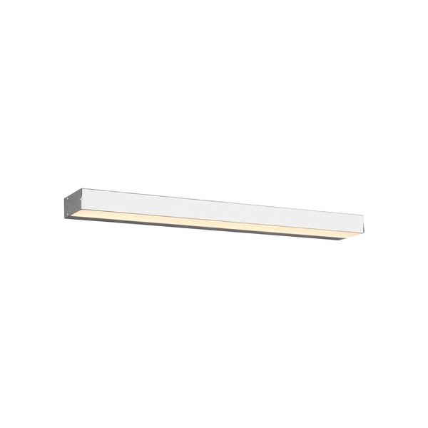 LED sieninis blizgaus sidabro šviestuvas (ilgis 60 cm) Rocco - Trio-image-3