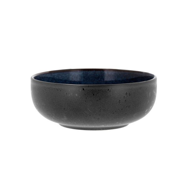 Skirta ramenui juodos spalvos/mėlynos spalvos iš akmens masės mažas dubuo Gastro Dark Blue/Black – Bitz