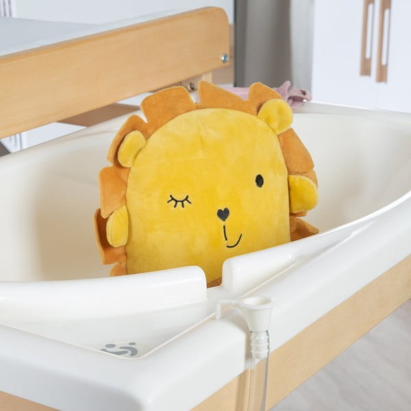 Baltos spalvos/natūralios spalvos vystymo stalas iš beržo Baby Pool – Roba-image-4