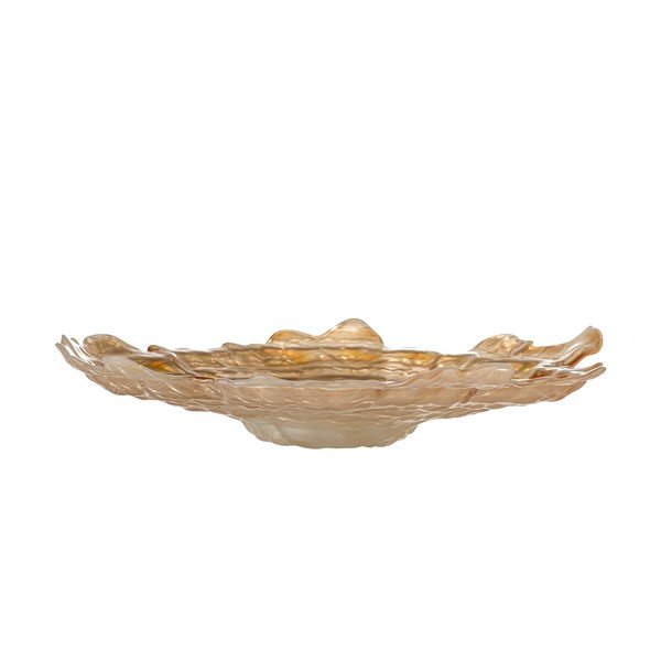 Smėlio spalvos iš stiklo  dubuo ø 38,5 cm Asimi – Bloomingville