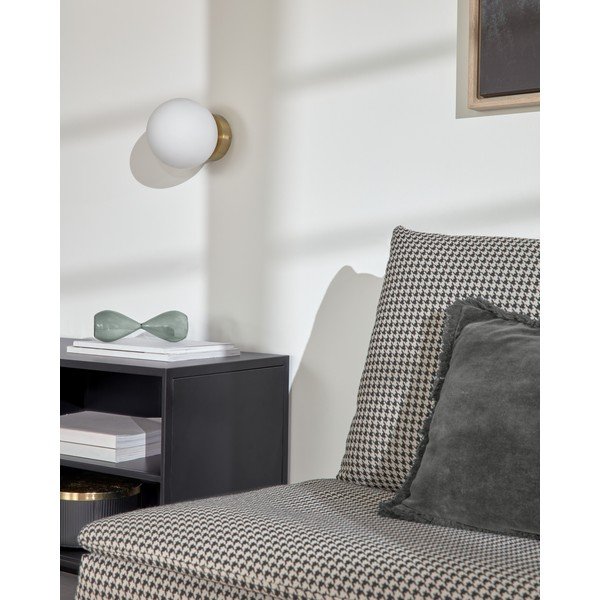 Aukso spalvos sieninis šviestuvas ø 13 cm Mahala - Kave Home-image-2