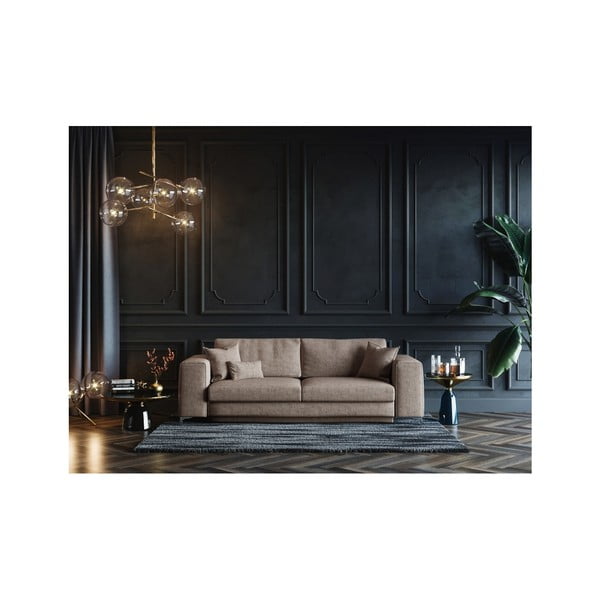 Tamsios smėlio spalvos sofa-lova Devichy Rothe, 256 cm-image-4
