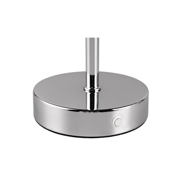 Stalinis šviestuvas blizgios sidabrinės spalvos LED su pritemdymo funkcija (aukštis 30 cm) Jeff – Reality-image-3