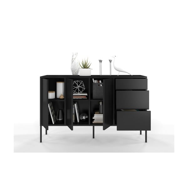 Juoda komoda Skandica Mirka-image-4