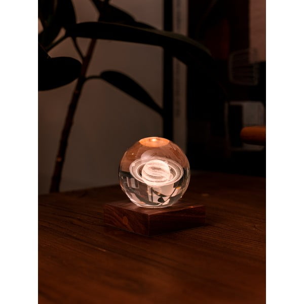 Tamsiai rudos spalvos šviečianti dekoracija USB Amber – Gingko-image-3