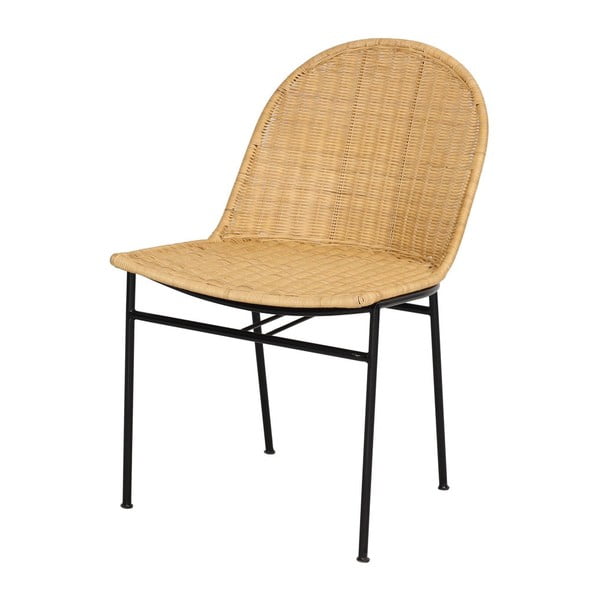 4 rotango valgomojo kėdžių Sofia ir juodo stalo Marienlis komplektas - Bonami Essentials-image-4