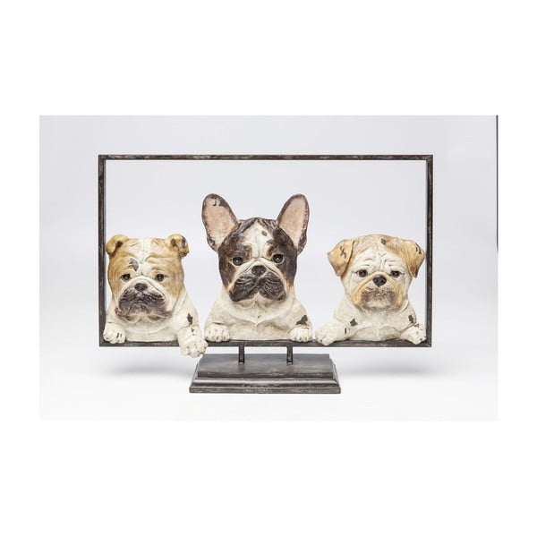 Dekoratyvinė skulptūra "Kare Design Dogs In Frame", plotis 63 cm