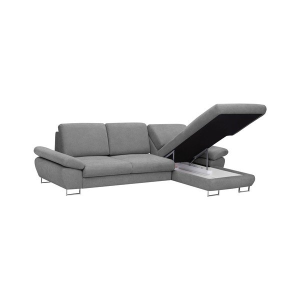 Šviesiai pilka "Windsor & Co Sofas Pi" sofa lova, dešinysis kampas-image-3