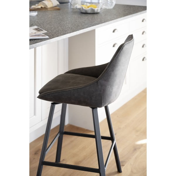 Baro taburėtės pilkos spalvos 2 vnt. (sėdynės aukštis 65 cm) Alison – Rowico-image-2