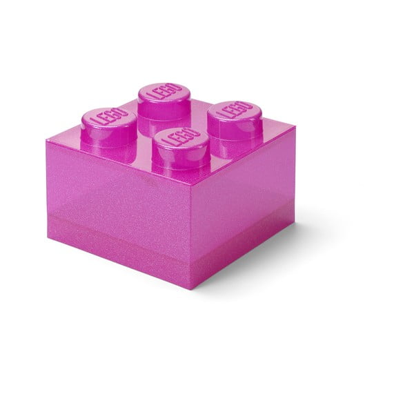 Rožinės spalvos iš plastiko vaikiška daiktadėžė 25x25x18 cm – LEGO®-image-4