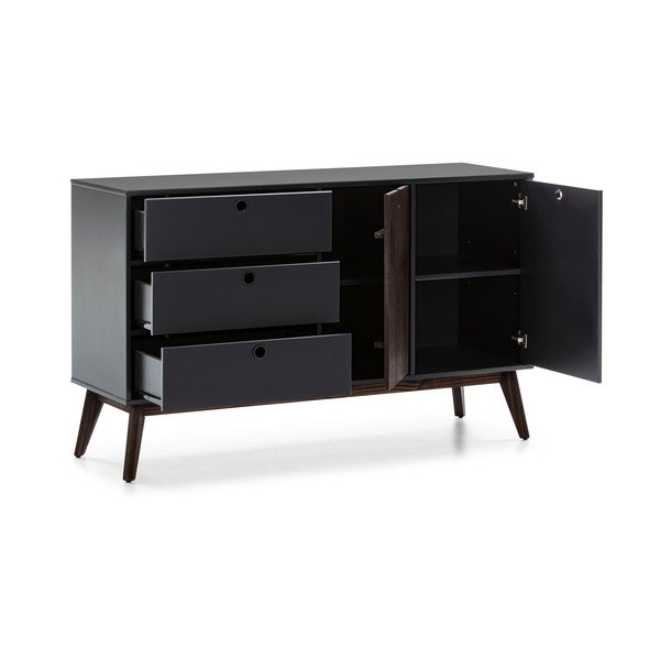 Antracito pilkos spalvos komoda Marckeric Kiara-image-3