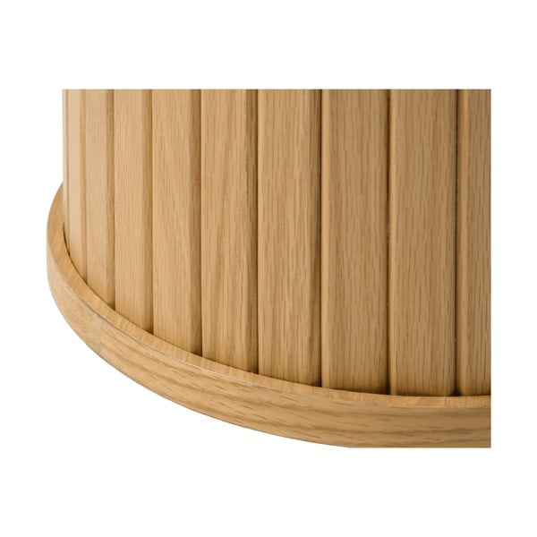 Ąžuolinis apvalus kavos staliukas ø 50 cm Nola - Unique Furniture-image-2