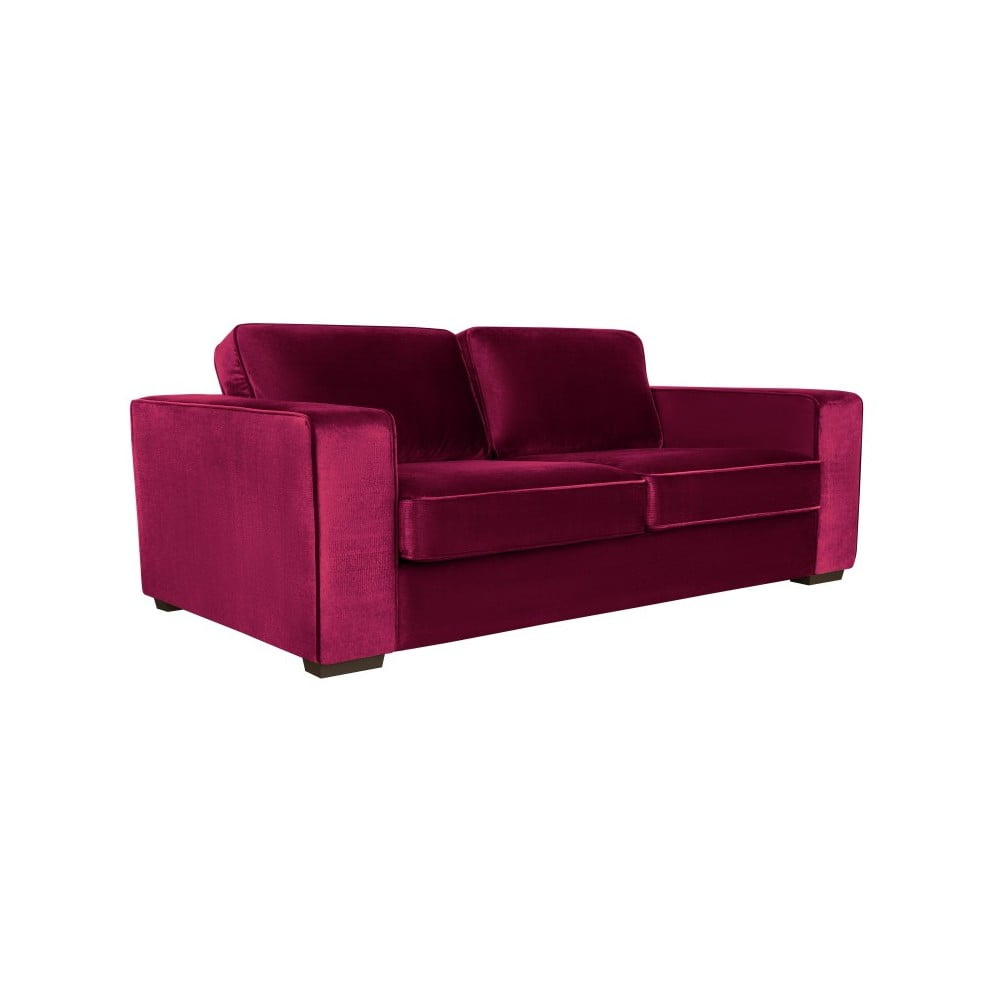 Rožinės spalvos trijų vietų sofa Cosmopolitan Design Denver