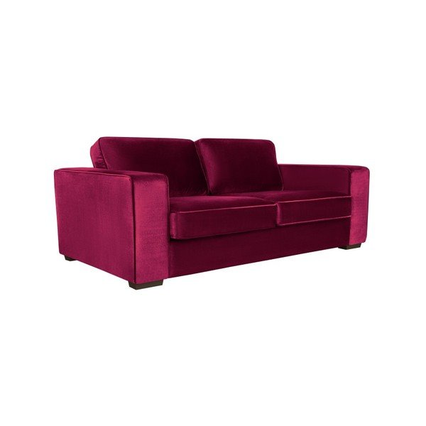 Rožinės spalvos trijų vietų sofa Cosmopolitan Design Denver