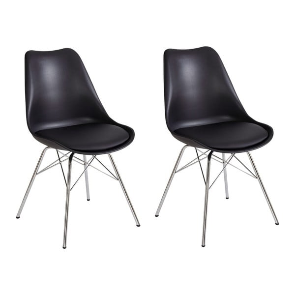 2 juodų valgomojo kėdžių rinkinys "Støraa Jenny