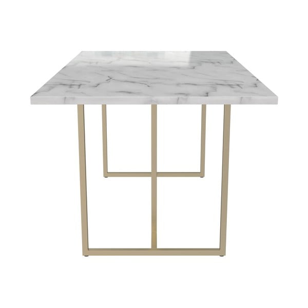Valgomojo stalas su marmuro dekoru 90x160 cm Astor – CosmoLiving by Cosmopolitan-image-1