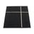 Juodos spalvos lauko ir vidaus kilimas 70x90 cm Fred Black – Pappelina
