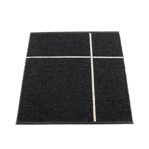 Juodos spalvos lauko ir vidaus kilimas 70x90 cm Fred Black – Pappelina