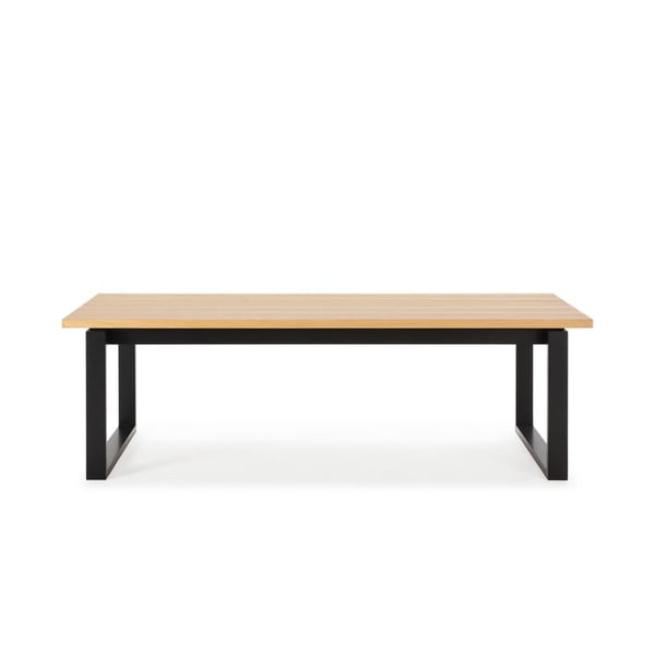 Valgomojo stalas su ąžuolo dekoro stalviršiu 100x220 cm Rina – Marckeric-image-2