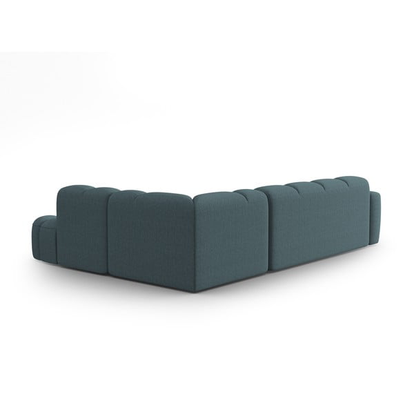 Kampinė sofa mėlynos spalvos Lisa – Micadoni Home-image-4