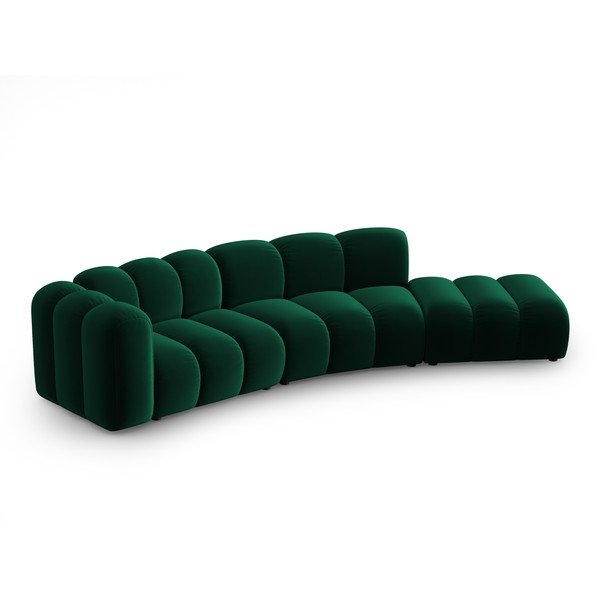 Kampinė sofa tamsiai žalios spalvos (su kairiuoju kampu) Lupine – Micadoni Home-image-1