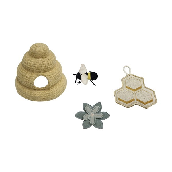 Iš medvilnės vaikiškas žaidimų kilimas kreminės spalvos 90x130 cm Pollination – Lorena Canals-image-4