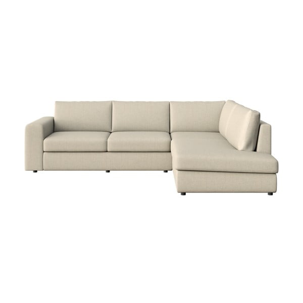 Smėlio spalvos kampinė sofa (su dešiniuoju kampu/„L“ formos) Baga – Rodier