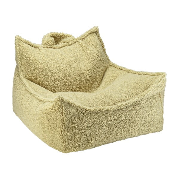 Žalios spalvos iš boucle vaikiškas sėdmaišis Chair – Wigiwama