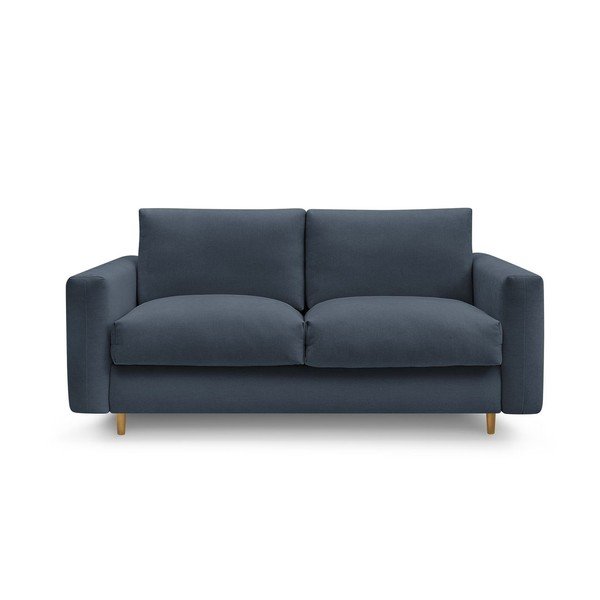 Tamsiai mėlynos spalvos sofa miegojimui/sulankstoma 220 cm Cocoone – Bobochic Paris