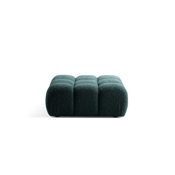 Smaragdinės spalvos taburetė iš boucle – Micadoni 