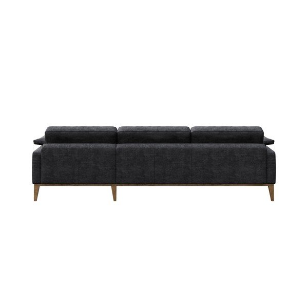 Tamsiai pilka kampinė sofa MESONICA Musso, kairysis kampas-image-3