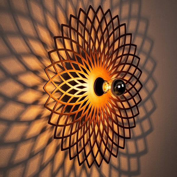 Sieninė lempa vario spalvos Fellini – Opviq lights-image-2