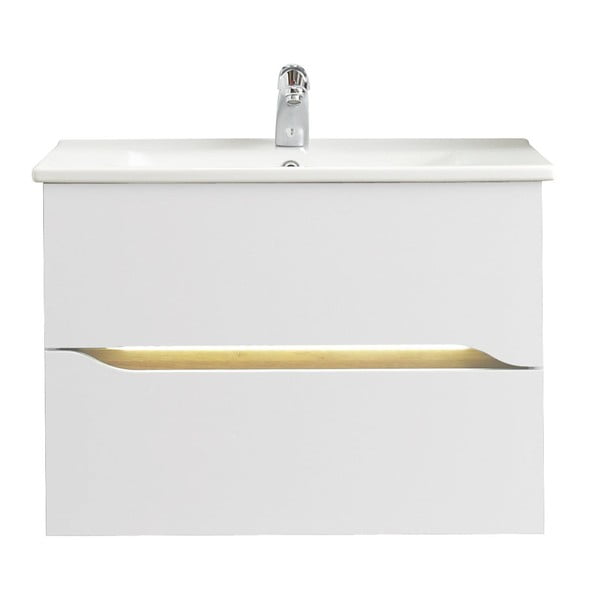 Žema/pakabinama spintelė be kriauklės baltos spalvos 72x51 cm Set 857 – Pelipal