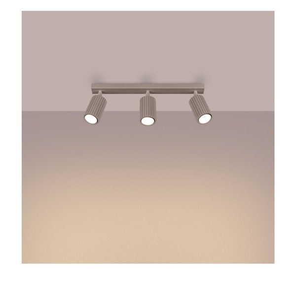 Taupe spalvos iš metalo taškinis šviestuvas 6,5x45 cm Gleam – Sollux-image-1